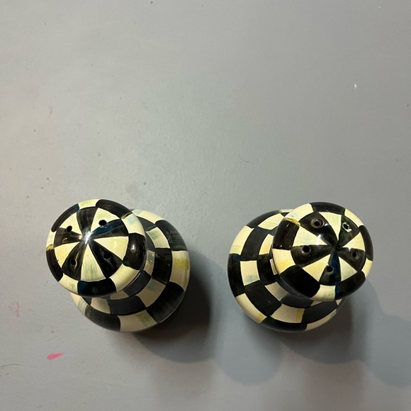 MacKenzie-Childs Courtly Large Salt and Pepper Shakers - Picture 2 of 4